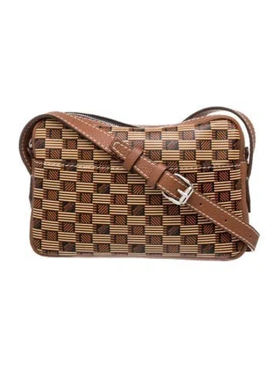 Pre-owned Moreau Leather Crossbody Bag In Brown
