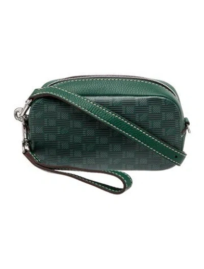 Pre-owned Moreau Leather Shoulder Bag In Green