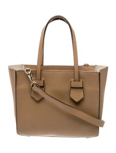 Pre-owned Moreau Leather Shoulder Bag In Neutral