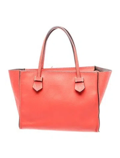 Pre-owned Moreau Leather Top Handle Bag In Multi