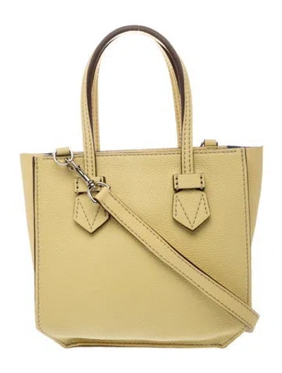 Pre-owned Moreau Leather Top Handle Bag In Neutral