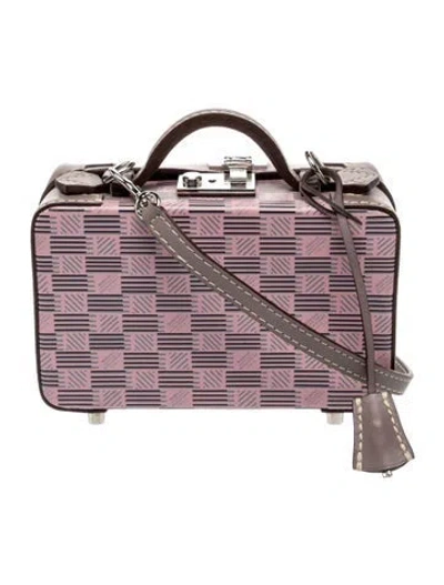 Pre-owned Moreau Leather Top Handle Bag In Pink