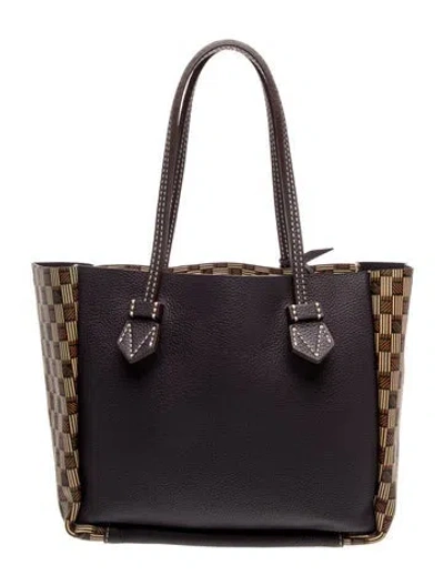 Pre-owned Moreau Leather Tote In Black