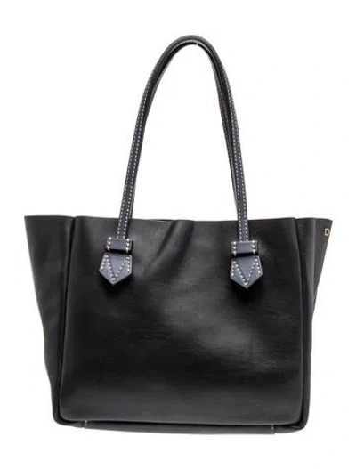 Pre-owned Moreau Leather Tote In Black