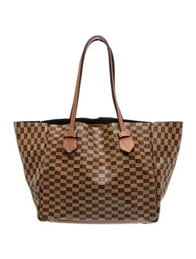 Pre-owned Moreau Leather Tote In Brown