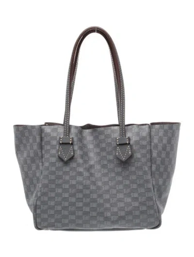 Pre-owned Moreau Leather Tote In Gray