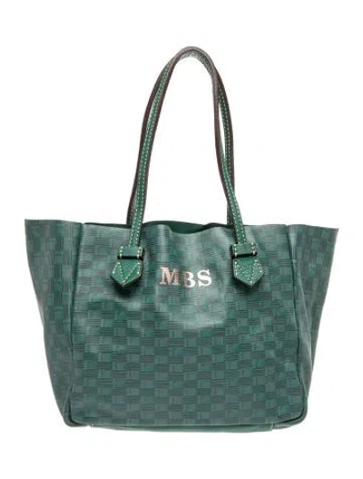 Pre-owned Moreau Leather Tote In Green