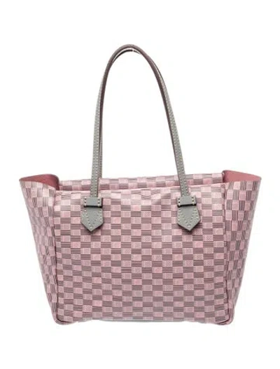 Pre-owned Moreau Leather Tote In Pink
