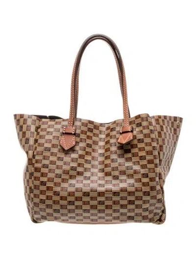 Pre-owned Moreau Leather Tote In Red