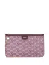 Moreau Marina Printed-canvas Clutch Bag In Red