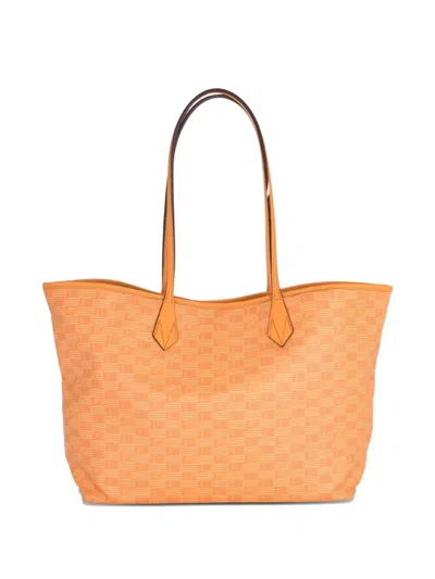 Moreau Medium Saint Tropez Patterned Tote Bag In Orange