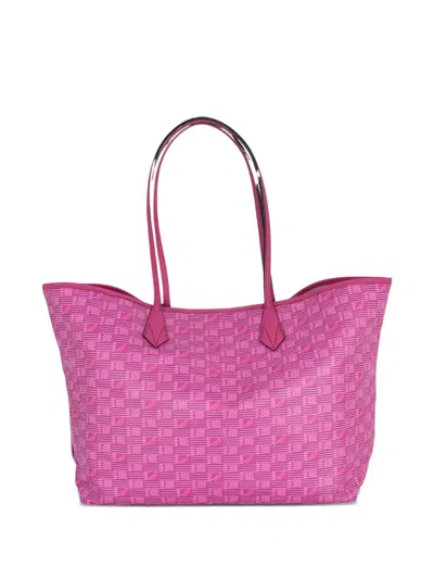 Moreau Medium Saint Tropez Patterned Tote Bag In Pink