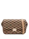 Moreau Monogram-print Leather Shoulder Bag In Brown