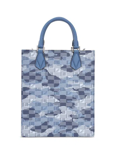 Moreau Monogram-print Tote Bag In Blue