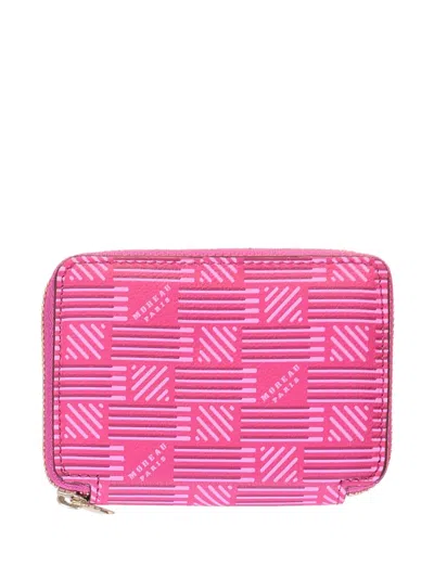 Moreau Origami-logo Wallet In Pink
