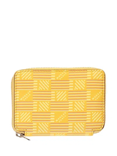 Moreau Origami-logo Wallet In Yellow