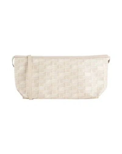 Moreau Paris Antoine Double Long Woman Cross-body Bag Beige Size - Leather In Sand