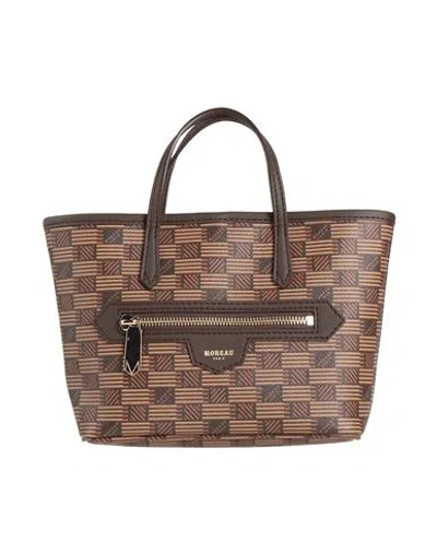 Moreau Paris Monaco Tote Woman Handbag Tan Size - Leather In Brown