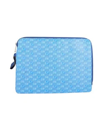 Moreau Paris Portfolio Woman Handbag Azure Size - Textile Fibers In Blue