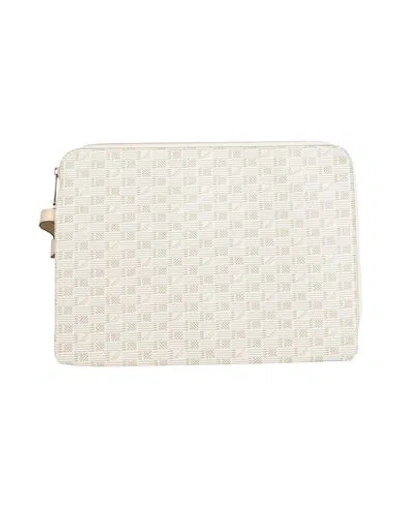 Moreau Paris Portfolio Woman Handbag Beige Size - Textile Fibers In Sand