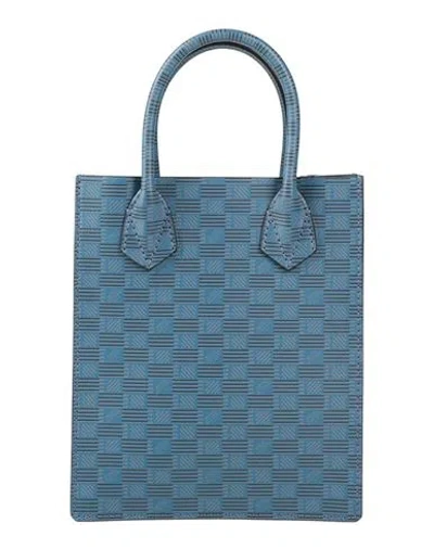 Moreau Paris Suite Woman Handbag Slate Blue Size - Calfskin
