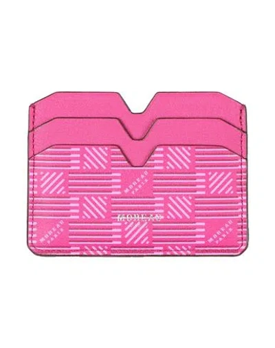 Moreau Paris Woman Cardholder Garnet Size - Calfskin In Pink