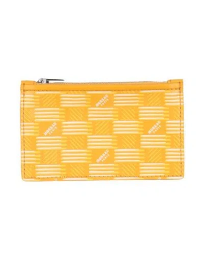 Moreau Paris Woman Coin Purse Marigold Size - Textile Fibers In Yellow