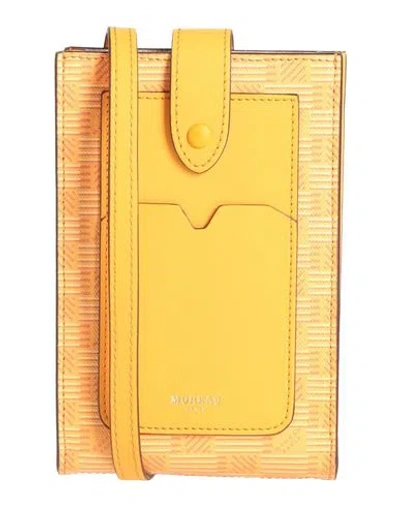 Moreau Paris Woman Cross-body Bag Mandarin Size - Leather In Yellow