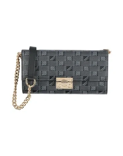 Moreau Paris Woman Crossbody Wallet Black Size - Leather In Multi