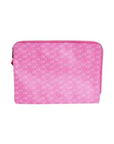 Moreau Paris Woman Document Holder Fuchsia Size - Textile Fibers In Pink