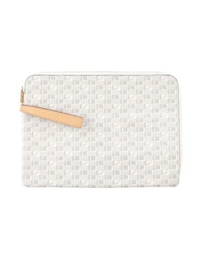 Moreau Paris Woman Document Holder Light Grey Size - Textile Fibers In Gray