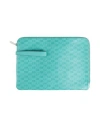 Moreau Paris Woman Document Holder Turquoise Size - Textile Fibers In Blue