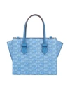 Moreau Paris Woman Handbag Azure Size - Leather