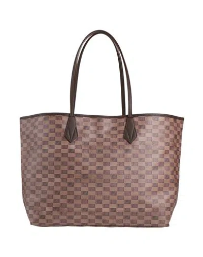 Moreau Paris Woman Handbag Brown Size - Natural Fibers, Resin