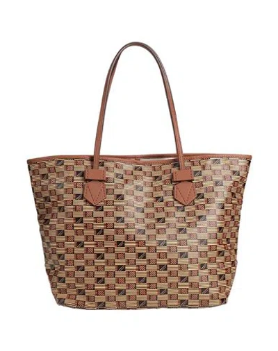 Moreau Paris Woman Handbag Brown Size - Textile Fibers