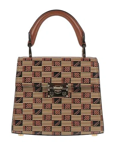 Moreau Paris Woman Handbag Brown Size - Textile Fibers