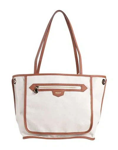 Moreau Paris Woman Handbag Brown Size - Textile Fibers In Multi