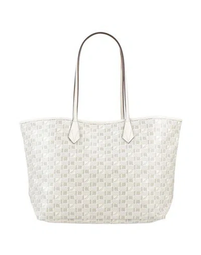 Moreau Paris Woman Handbag Cream Size - Textile Fibers, Calfskin In White