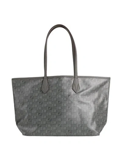 Moreau Paris Woman Handbag Grey Size - Textile Fibers, Calfskin