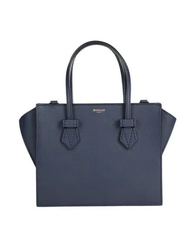 Moreau Paris Woman Handbag Midnight Blue Size - Leather