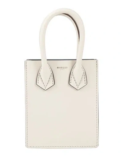Moreau Paris Woman Handbag Off White Size - Leather In Off White