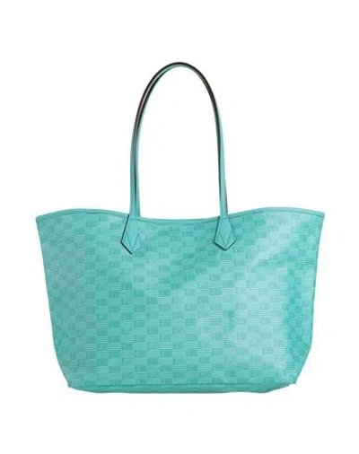 Moreau Paris Woman Handbag Turquoise Size - Calfskin In Blue