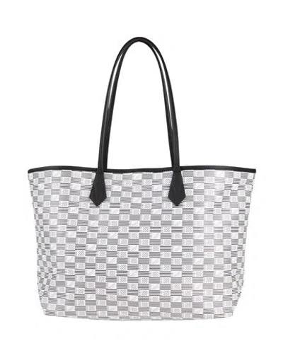 Moreau Paris Woman Handbag White Size - Textile Fibers, Calfskin