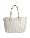 Moreau Paris Woman Shoulder Bag Beige Size - Linen, Cotton, Calfskin