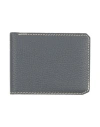 Moreau Paris Woman Wallet Charcoal Size - Leather In Gray