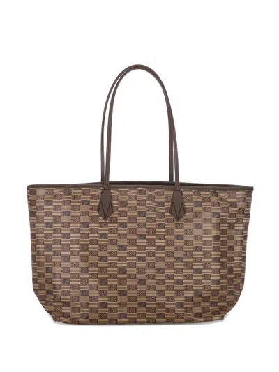 Moreau Patterned Tote Bag In Brown
