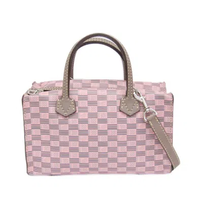Pre-owned Moreau Pink Leather Handbag Shoulder Bag () In Multi