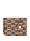 Moreau Press-stud Fastening Cardholder In Brown