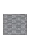 Moreau Printed Leather Wallet In Gray
