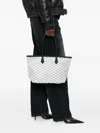Moreau Printed Tote Bag In Orange